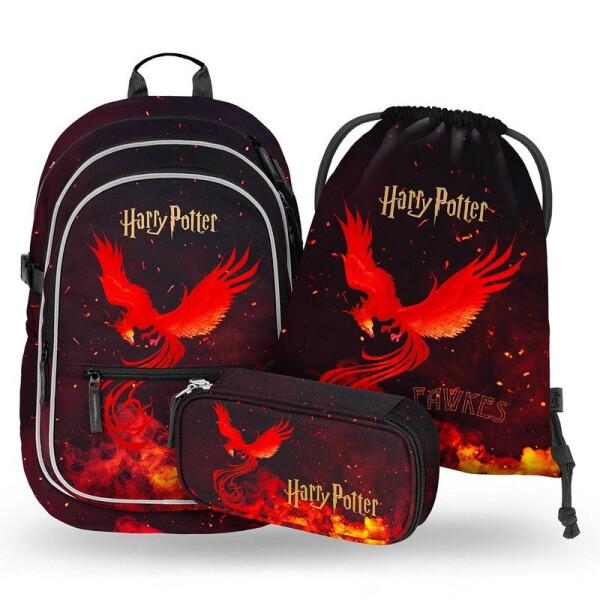 BAAGL SET 3 Core Harry Potter Fénix: batoh, penál, sáček
