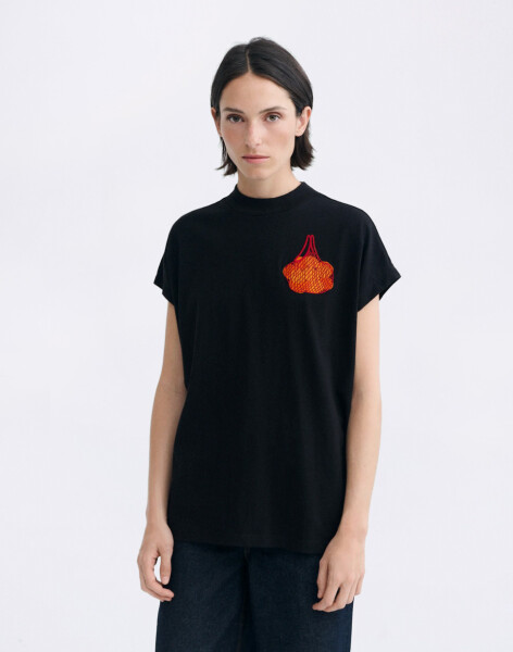 Tričko Thinking MU Mandarinas Black Volta Tee BLACK