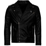 Pánská Kožená Bunda Křivák Belex Indi Brixton Černá Velikost: L