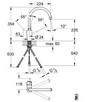 GROHE - Concetto Dřezová baterie, chrom 31132001