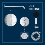 GROHE - Precision Sprchový set s termostatem pod omítku, průměr 25 cm, chrom 34883000