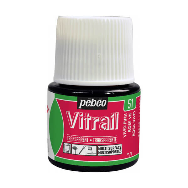 Pébéo Vitrail 51 sytě růžová