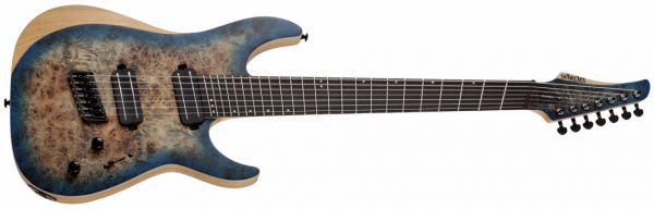 Schecter Reaper-7 Multiscale Satin Sky Burst
