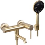 REA - Koupelnová baterie FOSS Brush Gold REA-B5112