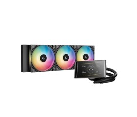 DEEPCOOL Vodní chladič LT360 VISION ARGB, 3x120mm, ARGB, AM5, LGA1851, černá EDF_1808176