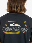 Quiksilver LINE BY LINE black pánské tričko krátkým rukávem