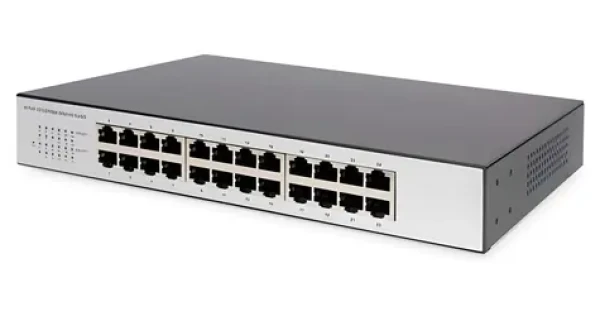 Digitus / Switch / 24 portů / 10/100 Mbit/s / Unmanaged / Do racku (DN-60021-2)