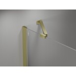 MEXEN/S - Mist H Duo sprchový kout dveře křídlové 120 x 70, transparent, zlato kartáčovaná 8A5-120L-070P-55-00