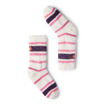 Unisex merino turistické ponožky SMARTWOOL Kids' Hike Light Cushion Striped Crew So, Moonbeam velikost: 34-37 (S)