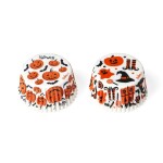 Decora košíčky na muffiny Bílé s halloweenským motivem (36 ks)