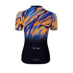 Dres FORCE LIFE UNI, krátký rukáv, černo-modro-oranžový (Barva černo-modro-oranžová, velikost M)