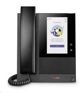 Poly Savi CCX 400 černá / IP Telefon / MS Teams / 24 linek / 5" displej / 2x RJ-45 / PoE (848Z8AA#AC3)