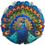 EscapeWelt Dřevěné puzzle Páv