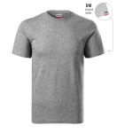 Base tričko unisex tmavě šedý melír 12 (brand label) M