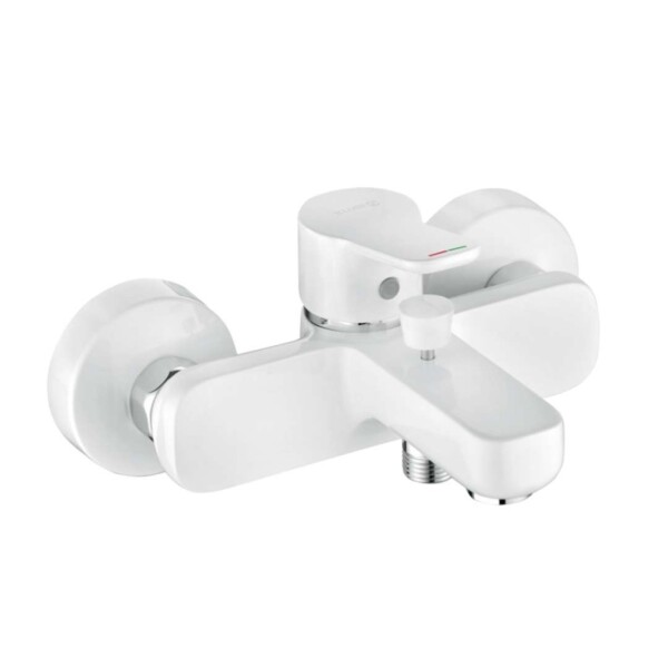 KLUDI - Pure&Easy Vanová baterie, chrom/bílá 376819165