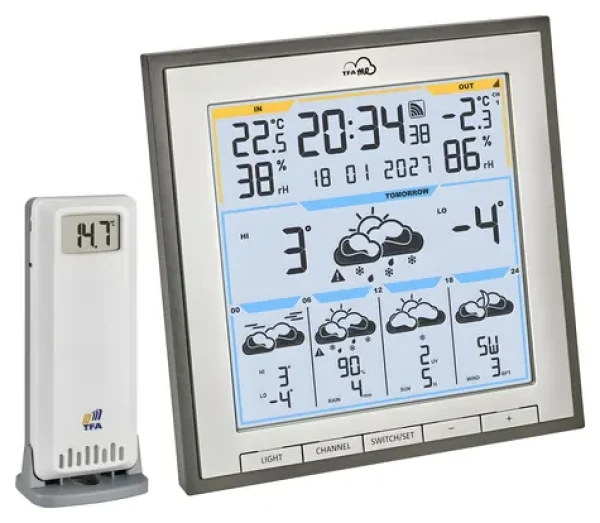 TFA 35.8105.10 ID-08 / Meteostanice / WiFi / předpověď počasí 5 dní / bezdrátové čidlo (35.8105.10)