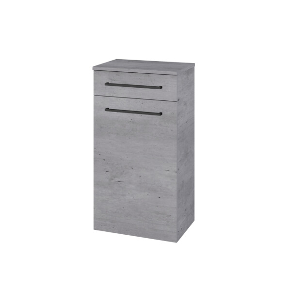 Dřevojas - Nízká skříňka DOS SNDZ 50 - D01 Beton / Úchytka T06 / D01 Beton / Levé 156190H