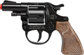 Policejní revolver kovový černý 8 ran - Alltoys Gonher