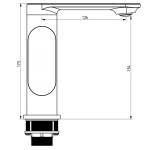 MEXEN/S - Milo R40 Set umyvadlové a vanové baterie s příslušenstvím, zlato 713053R40-50