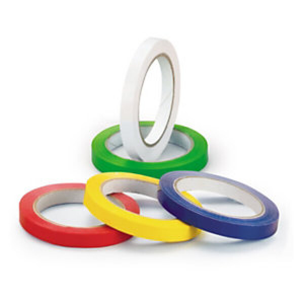 24 x Lepicí PVC páska 12mm, návin 66m, bílá, tloušťka 57µm | RAJA