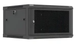 Lanberg nástěnný rozvaděč 19" 6U 600×600 černá / Nástěnný rozvaděč / Perforované dveře / Flat pack (WF01-6606-23B)
