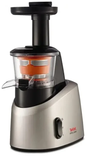 Tefal ZC255B / odšťavňovač / 200 W / nerez / nastavení hustoty / 2 nádoby 0.8 a 0.8L / černo-stříbrná (ZC255B)