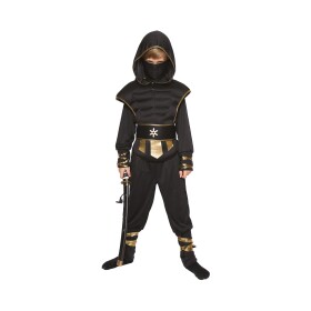 Kostým dětský Ninja černo-zlatý vel. 10-12 let - Albi