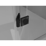 MEXEN/S - Mist-H L sprchové dveře křídlové pravé 95, transparent, černá 8A5L-095-000-70-00-P