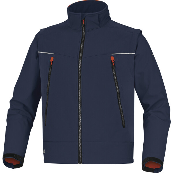 DELTA PLUS Polar mikiny - Softshell - Svetry Barva: Námořnická Modrá/ Oranžová, Velikost: 2XL (ORSAMOXX)