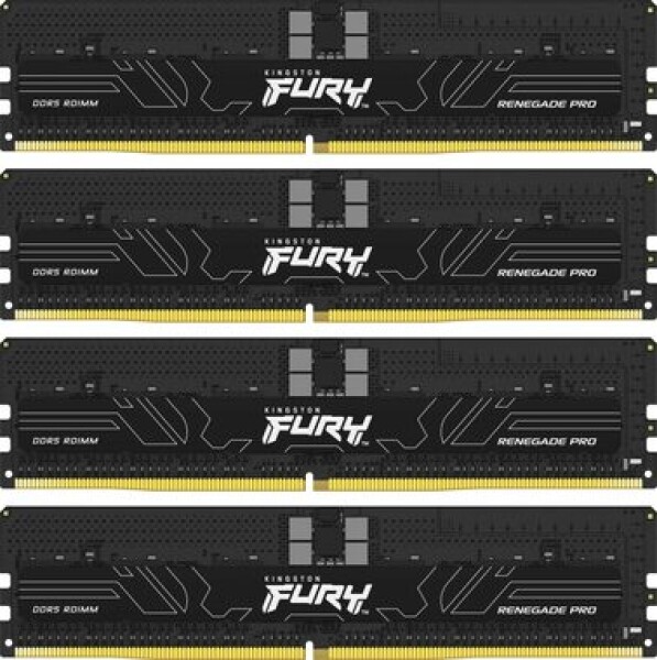 Kingston FURY Renegade Pro Black XMP 128GB (4x32GB) DDR5 5600MHz / CL36 / DIMM / ECC / XMP / 1.25V (KF556R36RBK4-128)