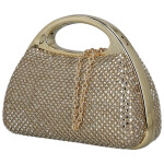 Luxusní dámská plesová kabelka Michelle Moon Selwix, zlatá