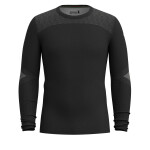 Pánské merino triko dlouhý rukáv SMARTWOOL Men's Intraknit Thermal Merino Base Laye, Black/White velikost: M