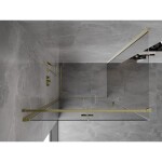MEXEN/S - Mist-F sprchový kout skládací dveře levá 120 x 80, transparent, zlato 8A6T-120-080-50-00-L