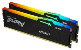 Kingston Fury Beast Black RGB 64GB (2x 32GB) DDR5 5200MHz / CL40 / DIMM / ECC / XMP (KF552C40BBAK2-64)