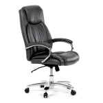 Kancelářské křeslo, houpací mechanismus, šedá ekokůže, KA-F1385 GREY