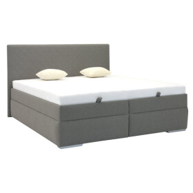 Čalouněná postel Dory 160x200, šedá, vč. matrace, přední výklop