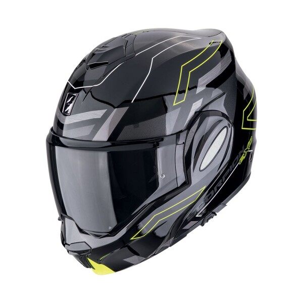 Moto přilba Scorpion Exo-Tech Evo Conquer černo/fluo žlutá - Xxl
