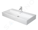 DURAVIT - Vero Air Umyvadlo nábytkové 1000x470 mm, s přepadem, otvor pro baterii, WonderGliss, bílá 23501000271