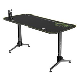 ULTRADESK Grand žlutá / Herní stůl / 160 x 75 x 70 - 80 cm / nastavitelná výška / USB hub (UDESK-GD-GR)
