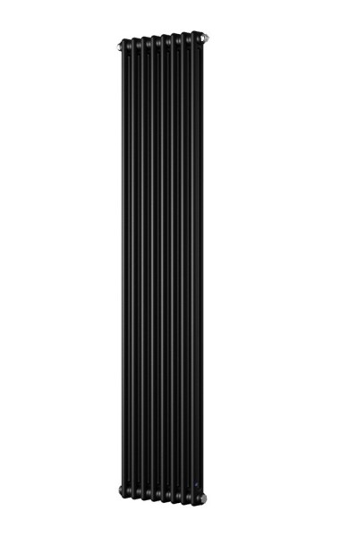 Instalprojekt - Koupelnový radiátor TUBUS 2 černá barva - Barva - Černá , Rozměr A - 50, Rozměr C - 150, Skutečný rozměr radiátoru (v mm) - 485 × 1500 mm, Typ připojení - Středové 50 mm RADTUB21501031S