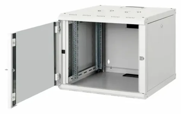 Equip Pro Mount světle šedá / Nástěnný rozvaděč / 19" / 9U / 600x600 mm / pasivní chlazení / skleněné dveře (EPM-09-6060-G-CBAA)