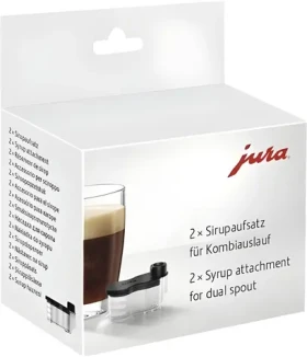 Jura Nástavec na sirup pro dvojitou výpusť / Příslušenství pro kávovar / 2 ks (25069)