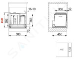 FRANKE - Sortery Vestavný odpadkový koš Composta 350-60 121.0307.526