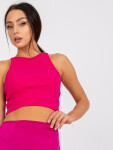 Fuchsiový proužek crop top od Margo RUE PARIS