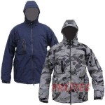 Bunda SOFTSHELL R130, zimní s kapucí, navy XL navy