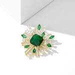 Luxusní brož Swarovski Elements Claudia, Zelená