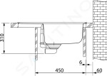 FRANKE - Basis Fragranitový dřez BFG 611-62, 620x500 mm, pískový melír 114.0285.108