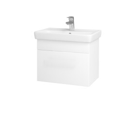 Dřevojas - Koupelnová skříňka SOLO SZZ 55 - N01 Bílá lesk / Úchytka T05 / M01 Bílá mat 205546F