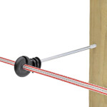 Izolátor pro elektrický ohradník s podpěrou 22 cm, pro vodiče do 12 mm - 10 ks