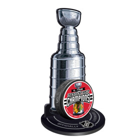Mustang Puk Chicago Blackhawks NHL Stanley Cup Champions Puck Stand